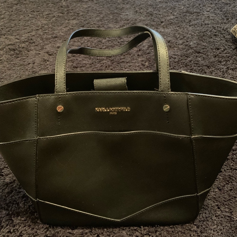 Karl Lagerfeld tote bag, black